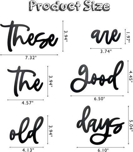علامة حائط خشبية من noxozozqm هذه هي الأيام القديمة الجيدة لديكور المنزل، علامة الأيام القديمة الجيدة للمطبخ، وغرفة المعيشة، وغرفة النوم، باللون الأسود، 37.8×5 بوصة in Kuwait