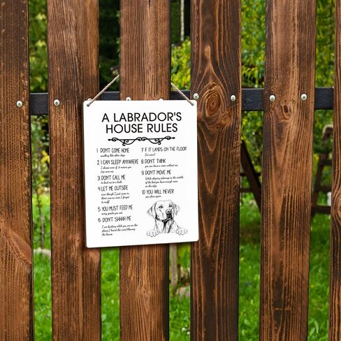 A English Bulldog’s House Rules Dog Wooden Signs 8x10, English Bulldog Gifts for Dog Lovers Owners Women Men, English Bulldog Dog Wall Decor, Dog Signs for Home Decor, Dog House Rules Sign in Kuwait