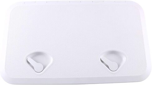 YaeMarine فتحة وصول إلى سطح القارب البحري مقاس 24 بوصة × 14 بوصة وغطاء للقافلة البحرية RV (353 مم × 606 مم) أبيض in Kuwait