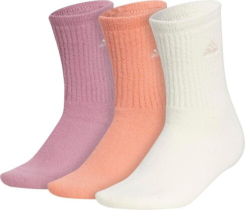 adidas Men's Super Soft Cushioned Comfort Cozy Crew Socks (3-Pair) in Saudi Arabia