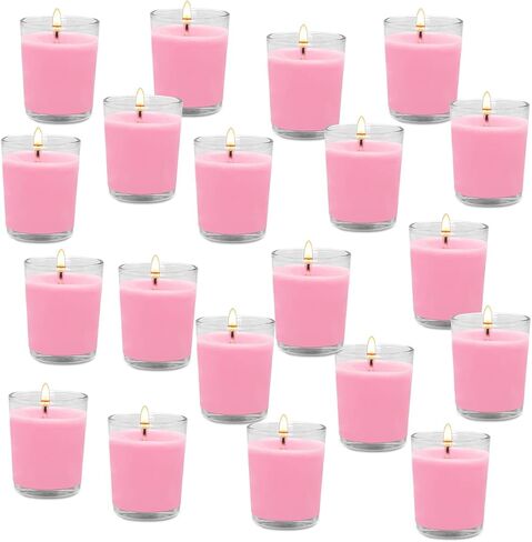 Yellow Citronella Candles in Glass Small Soy Wax 2.0 Inch Scented Votive Candles for Home Patio Party Dinner Table in Summer, 4 Packs in Saudi Arabia