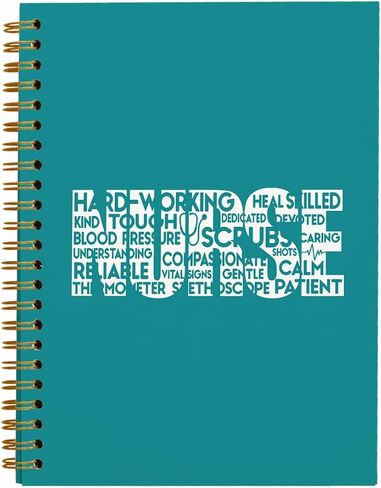 Nurse Gifts,Green Spiral Notebook Journal for Work Notes Journaling,Nurse Appreciation Gifts,Nursing Student Graduation Gifts 5.5x8.3 in Saudi Arabia
