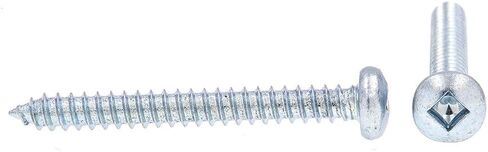 براغي صفائح معدنية 9163910 من Prime-Line، ذاتية التنصت، رأس مقلاة، محرك مربع، #8 X 1-1/2 (50 حزمة) in Saudi Arabia