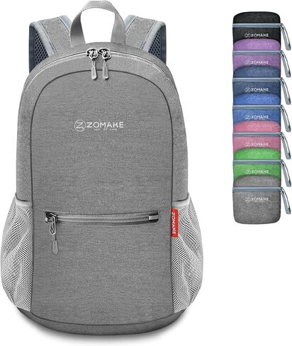 ZOMAKE 10L Lightweight Packable Hiking Backpack - Small Travel Hiking Daypack for Women Men - Tear Resistant Foldable Day Pack for Camping Outdoor Sports(Dark Green) in Saudi Arabia
