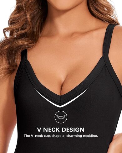WOWENY Thermal Fleece Tank Top for Women V Neck Sleeveless Shirts Camisole Warm Base Layer Cami Vest Underwear Tops in Kuwait