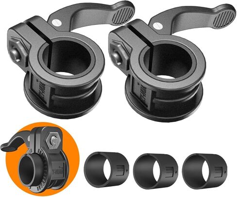 MINI Barbell Clips 1 inch I Multi-Size Adjustable Barbell Collar I 1 inch Barbell ClampsIQuick Release Weight Clips Pair of Locking for Dumbbell Bar (Black+Red) in Saudi Arabia