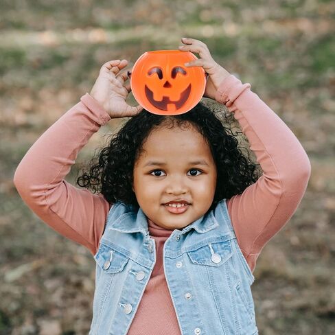 MAGICLULU 20 Pcs Halloween Pumpkin Bucket Plastic Buckets with Handles Lantern Bucket Halloween Party Supply in Saudi Arabia