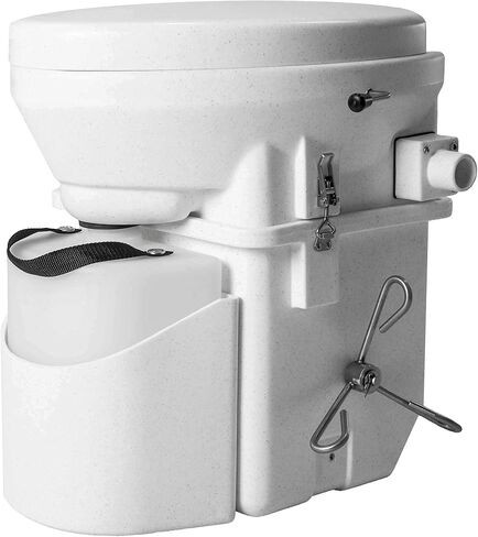 Nature's Head Self Contained Composting Toilet with Close Quarters Spider Handle Design in Saudi Arabia