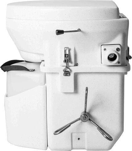 Nature's Head Self Contained Composting Toilet with Close Quarters Spider Handle Design in Saudi Arabia
