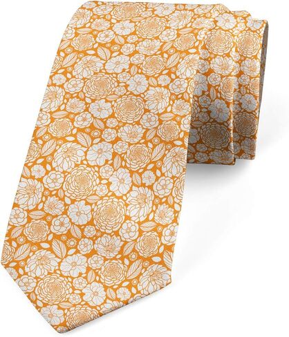 Ambesonne Hawaiian Colors Men's Tie, Monochrome Camouflage Effect Inspired Scene of Tropical Plants, 3.7", Army Green Slate Brown in Saudi Arabia