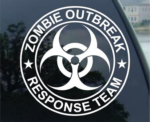 Zombie Outbreak Response Team - ملصق من الفينيل (9 بوصة أي لون) in Saudi Arabia
