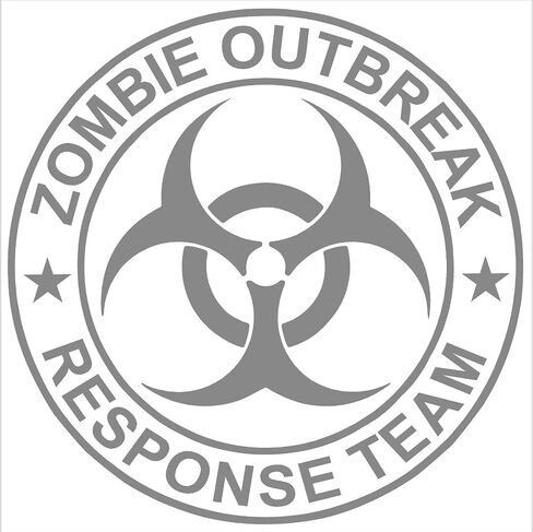 Zombie Outbreak Response Team - ملصق من الفينيل (9 بوصة أي لون) in Saudi Arabia