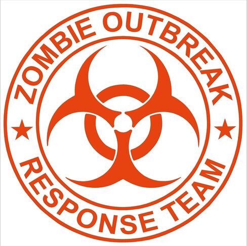 Zombie Outbreak Response Team - ملصق من الفينيل (9 بوصة أي لون) in Saudi Arabia