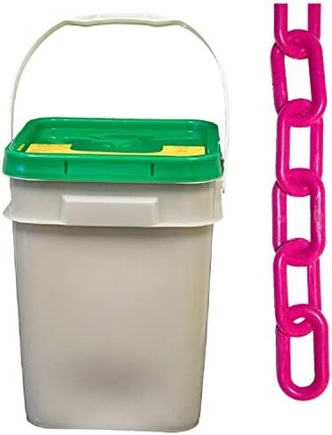 Mr. Chain Plastic Barrier Chain Pail, Brown, 1.5-Inch Link Diameter, 300-Foot Length (30010-P) in Kuwait