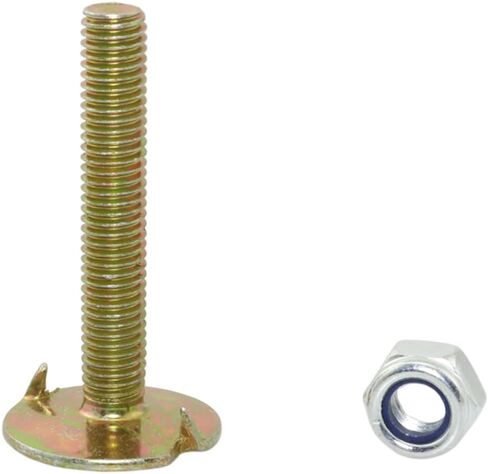 RLECS 6 قطع M8x50 مسامير سطح الزنك مع 6 قطع M8 صواميل مضادة للانزلاق in Saudi Arabia