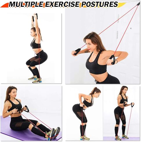 Exercise Resistance Bands with Handles, Comfortable and Non-Slip Handles with Door Anchor and Storage Bag, Professional Workout Bands for Physical Therapy, Strength Training in Saudi Arabia
