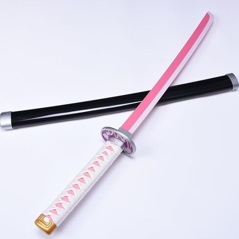 Demon Slayer Sword 30inch Cosplay Sword Rengoku Kyoujurou Sword Tokitou Muichirou Sword Original Texture, Wide Selection of Styles (guyin-78cm-lihualuo) in Saudi Arabia