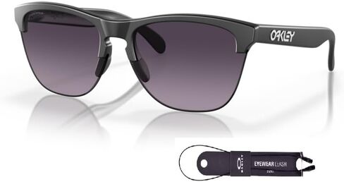 Oakley Frogskins Lite OO9374 Round Sunglasses for Men + BUNDLE Accessory Leash + Designer iWear Kit in Saudi Arabia