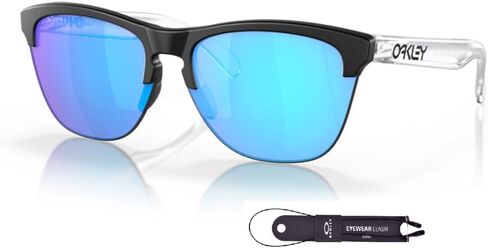 Oakley Frogskins Lite OO9374 Round Sunglasses for Men + BUNDLE Accessory Leash + Designer iWear Kit in Saudi Arabia