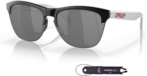 Oakley Frogskins Lite OO9374 Round Sunglasses for Men + BUNDLE Accessory Leash + Designer iWear Kit in Saudi Arabia
