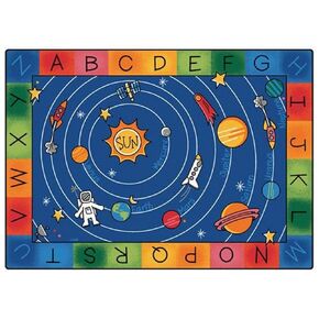 Carpets for Kids 5400 Milky Play Literacy Rug 5ft 10in x 8ft 4in Rectangle