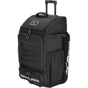 Mizuno Samurai Catcher's Wheel Batpack | Black