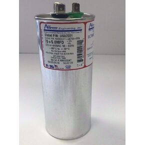 Amrad Run Capacitor 70 + 5 uf MFD 370/440 Volt USA2221