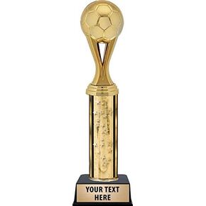 Crown Awards Soccer Sports Iconz Gold Trophies, Gold Stars Soccer Sports Iconz Trophy with Custom Engraving Prime