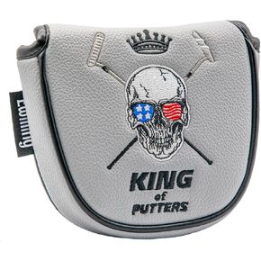 Premium Magnetic Leather Mallet Putter Cover Golf Club Head Covers Fits Most Clubs Embroidered Headcover for Men Women Bag Accessory