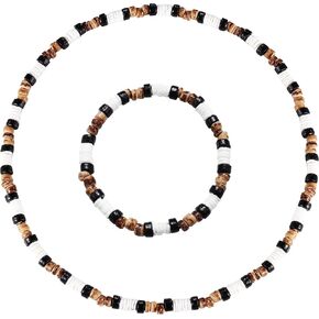 LOYALLOOK رقائق البطلينوس بوكا قلادة من الصدف أساور صدف سيرفر قلادة Beachy مطرز الصيف قذائف بوكا المختنق قلادة in Kuwait