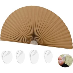 Garaym Arch Window Shade Half Circle,Adjustable Clipping Half Round Moon Window Shade Blackout Self-Adhesive Window Sunshade Cover Decoration for Apartment