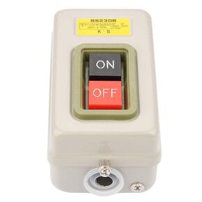 Fafeicy AC 380V 3.7kW BS230B Self-Locking 3P On/Off Power Push Button Switch, Buttons and Indicators