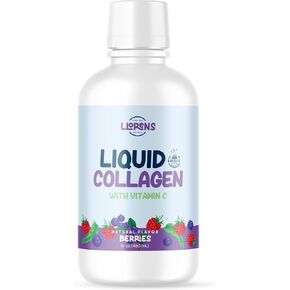 Liquid Collagen for Woman Daily 2.5g with Vitamin C, Natural Berries Flavors, 16 Fl Oz, Helps Support Healthy Bones, Joints, Skin & Teeth with Vitamin C by Llorens Wellness