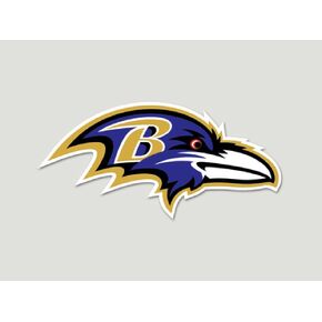 WinCraft NFL Baltimore Ravens 80761010 Perfect Cut Color Decal, 8" x 8", Black
