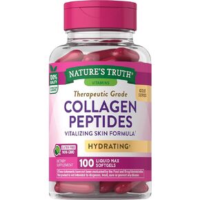 Nature's Truth Collagen Beauty Supplement | 100 Liquid Max Softgels | Non-GMO & Gluten Free Pills | Hydrating Formula