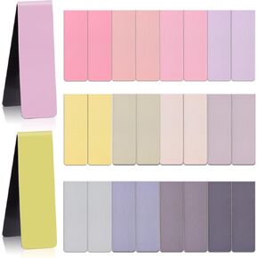 84PCS Magnetic Bookmarks Book Mark, 12 Colors Magnet Bookmark Clips Bulk, Cute Gifts Book Marks for Reading Women Men, Bookmarks for Book Lovers