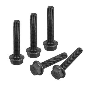 uxcell M10-1.5x30mm Hex Serrated Flange Bolts 10.9 Grade Carbon Steel Screws 5pcs