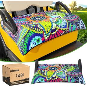 10L0L Golf Cart Seat Covers Compatible with EZGO & Club Car, Non-Slip Golf Cart Seat Towel for 2/4 Person Seats, Universal Accessories for Golf Cart Seat Blanket (50 x 30 Inches)