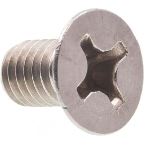 Prime-Line 9121506 Machine Screws, Metric, Flat Head, Phillips Drive, M6-1.0 X 10MM, Grade 18-8 Stainless Steel (10 Pack)