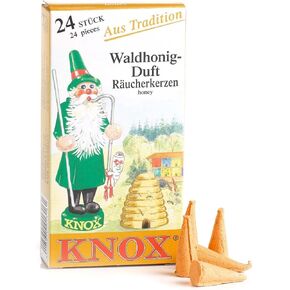 Knox Forest Honey German Incense Cones Made in Germany for Christmas Smokers