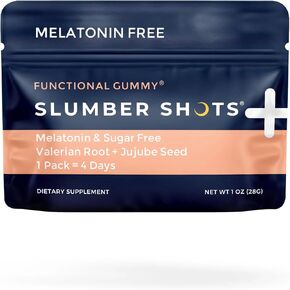 Melatonin-Free Herbal Sleep Supplement - 48 Count - Slumber Shots Sleep Gummies - Sleep Aid - Ease Restlessness - Valerian Root - Seattle Gummy Company
