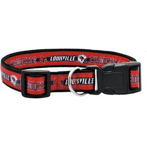 Pets First Collegiate Pet Accessories, Dog Collar, Louisville Cardinals, Medium