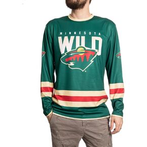 NHL Men's Game Day Long-Sleeve Performance Loose Fit Rash Guard