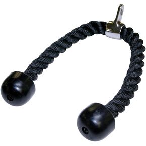 Body-Solid Tools Triceps Rope - High-Carbon Steel Swivel, Ideal for Press Downs, Curls, Crunches, Kickbacks and Deltoid Raises - Home Gym Equipment for Strength Training