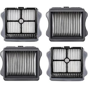 4 Pack Rollers Brush Replacement and Filters Compatible with Tineco Floor ONE S6 & S7 Pro Cordless Vacuum Cleaner,2 Brush Rollers 2 Replacement Filters
