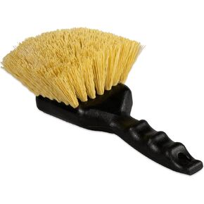 SPARTA 3650500 Plastic Scrub Brush, Cleaning Brush, Utility Brush With Polypropylene Bristles For Cleaning, 8 Inches, Black, (Pack of 12)