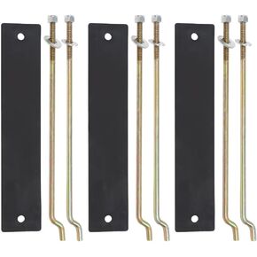 G-PLUS 3 Pack Battery Hold Down Retainer Plate Rods Kit Fit Club Car DS and carryall electric Golf Cart 1981-2013 101090801, 1013683
