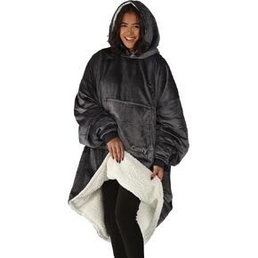 THE COMFY Original | Oversized Microfiber & Sherpa Wearable Blanket, Seen On Shark Tank, One Size Fits All