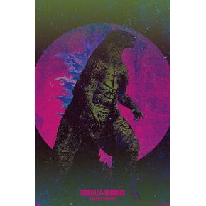 Trends International Godzilla x Kong: The New Empire - Godzilla Sun Wall Poster, 22.37" x 34.00", Unframed Version