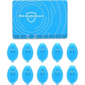 10 Set Professional Anti-Blue Light Test Card,Including Anti-Blue Light Card and Blue Light Generator,The Blue Light More Strong,The Color Change More Deep,for Eyeglasses Test